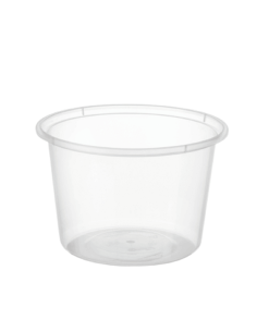 Cast Away Runder Behälter Mikrowelle bereit 540 ml / 20 oz 120 um 78 mm x 50