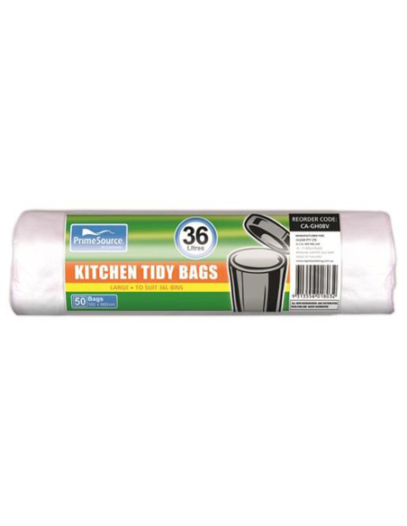 Cast Away Bolsas ordenadas de la cocina Roll GRANDE 50 PACK 36 LITER 580 por 660 mm x 20