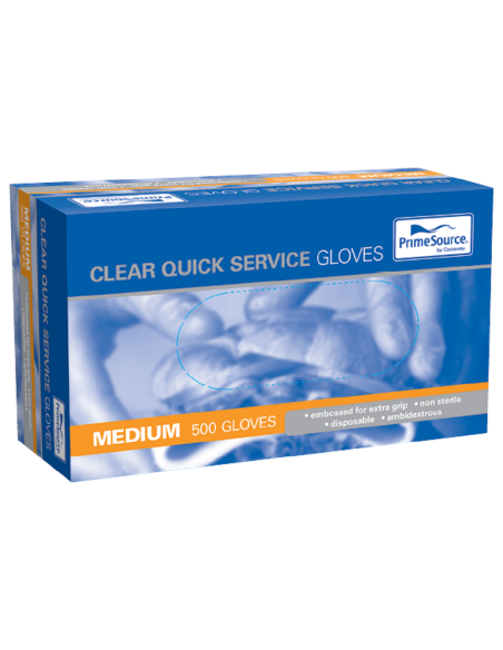 Cast Away Medium Clear Handschoenen 500 Pack X 1