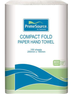 Primesource White Centre Feed Paper Hand Towel Roll 150 Pack x 1