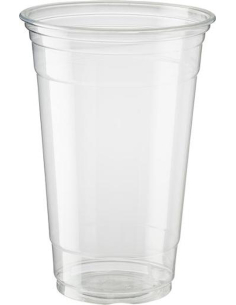 Cast Away Hallo Kleer Plastikbecher 610 ml 610 ml / 20 oz Verwendung mit 98mm Durchmesser Deckel x 25