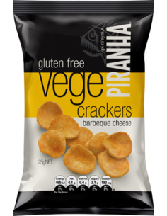 Piranha Vege Cracker Bbq And Cheese 25g x 40