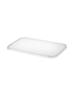 Contenedor rectangular Lid de plástico X 50