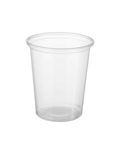 Reveal Clear Round Containers Plastic Food Cont 200 ml 77 by 85 mm x 50