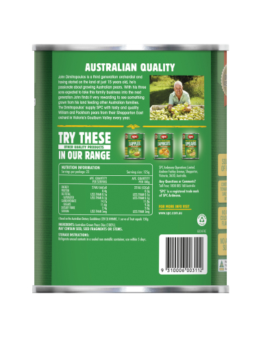 Spc Plamion Baker Choice Pear 2.95 kg x 1