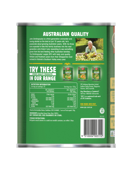 Spc Plamion Baker Choice Pear 2.95 kg x 1