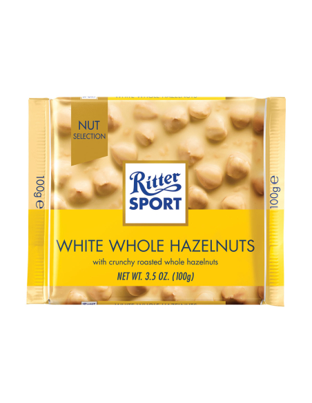 Ritter Sport Blanc White Noisette 100g x 10