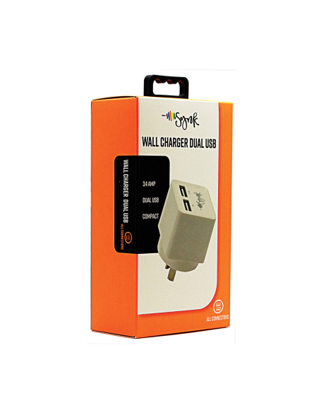 Synk Caricatore a muro Dual USB 3.4A x 1