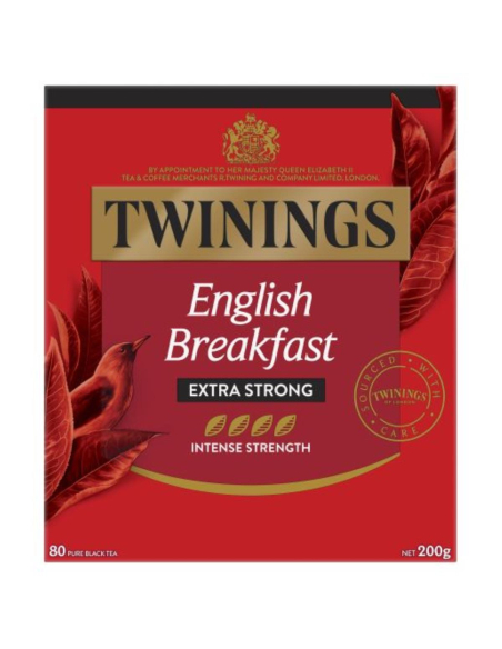 Twinings Extra Starkes englisches Frühstück Teebeutel 80 Pack X 1