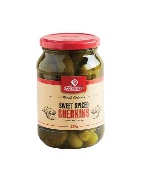 Sandhurst Dolce Spice Gherkin 530g x 1