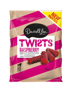 Darrell Lea framboise Twist 280g x 12