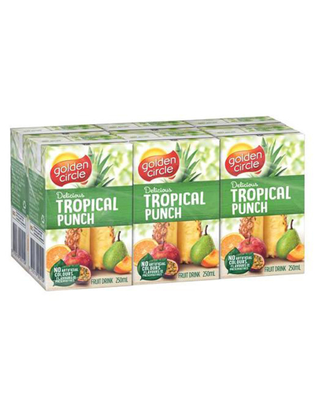 Golden Circle Tropical Punch Soice 6 Pack 250ml x 1