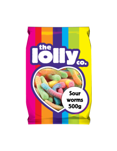 LOLLY Company Fizzy Worms 450g x 12