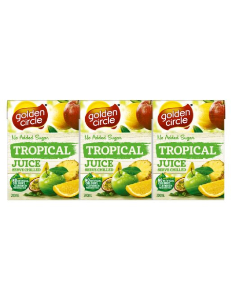 Golden Circle Tropical Juice 200ml Pack 6 x 1