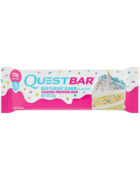Quest Cake d'anniversaire de bar 60g x 12