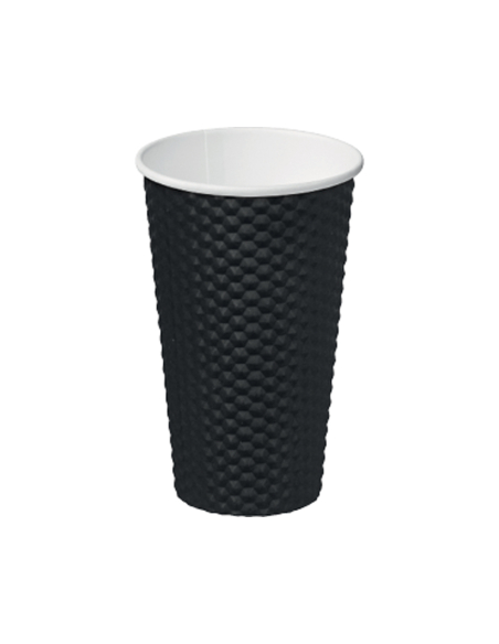 Cast Away 热杯纸凹坑黑19oz 460ml 20包x 1