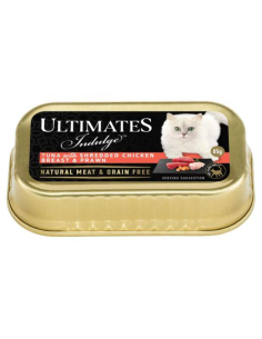 Ultimates Divida el atún con pechuga de pollo rallado y langostinos 85g x 10