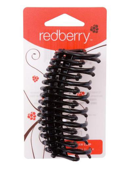 Redberry Średnie czarny tort Clawclip x 6