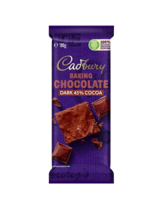 Cadbury Dunkle Backenschokolade 180g x 1