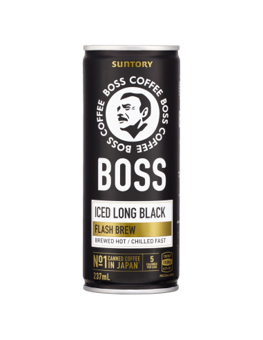 Boss Coffee Long Black 237ml Can x 12