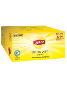 Lipton Bolso de la taza de sobre de etiqueta amarilla 1200 Pack x 1