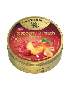 Cavendish & Harvey Framboise & Peach gouttes 175g x 10