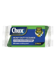 Chux Scourer Sponge Heavy Duty 2 Pack x 1