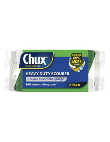Chux Scouter Sponge Heavy Duty 2 Pack X 1