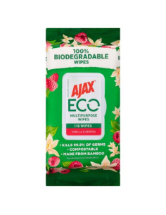 Ajax Vanilla & Berry Antibacteriële doekjes 110 pack x 4