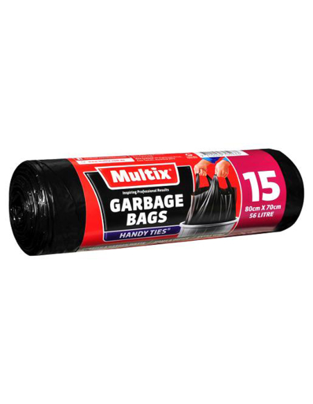 Multix Garbage Bag With Handles 15 Pack x 12