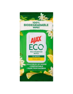Ajax Luzérations antibactériennes au citron ECO 110 Pack x 4