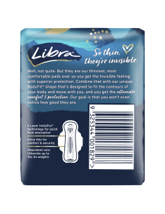 Libra Ali invisibili Super Pads 10 Pack x 1 2