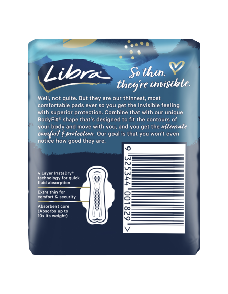 Libra Invisible Wings Super Pads 10 Pack x 1