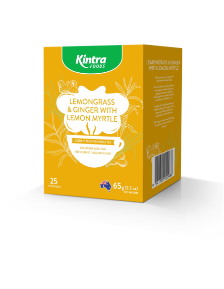 Kintra Limone, Ginger con Tè Myuka Miele 65G / 25 Borse da tè X 1