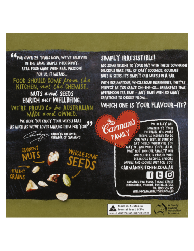 Carmans Original Fruit Free 270g x 1