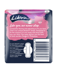 Libra Ultra Thins Flügel Super Pads 12 Pack X 1 2
