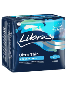 Libra Ultra Thins Flügel normale Pads 14 Pack X 1
