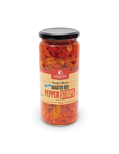 Sandhurst Roasted Rep Pepper Strips 470g x 1
