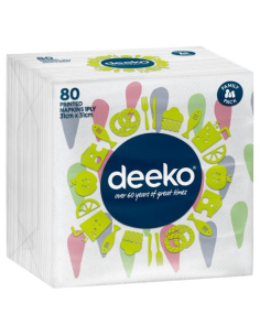 Deeko Pranzo del tovagliolo 1 Willply Stampa 80 Pack x 1