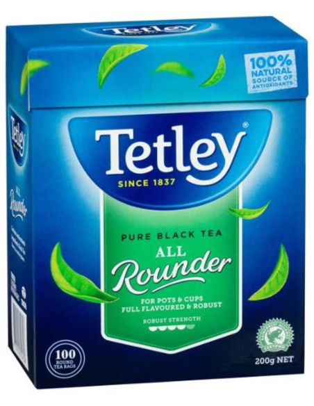 Tetley ティーバッグすべてのラウンダ100パックx 1