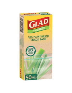 Glad Bio-basierte Snaplock-Snack-Taschen 50 Pack x 10