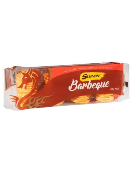 Suimin Cracker di riso barbecue 100g x 16