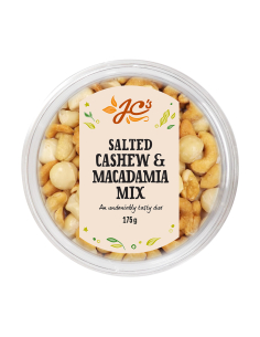 Jc's Macadamia & Salted Cashews 175g x 12