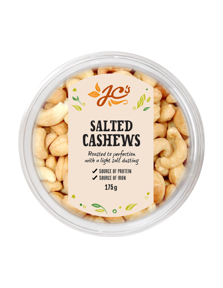 JCs gesalzene Cashews 175g x 12