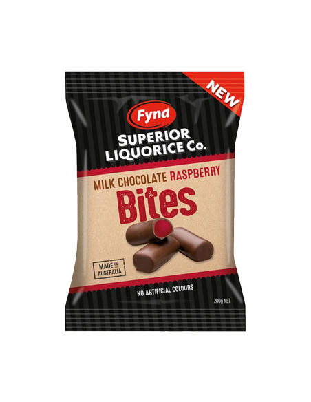 Fyna 牛奶巧克力覆盆子咬200g x 12