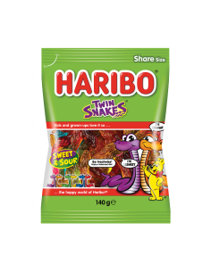 Haribo Twin Slangen 140G X 14