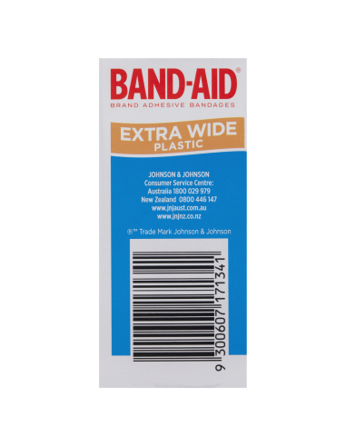 Bandaid Tiras de plástico Extra Wide 40 Pack x 6