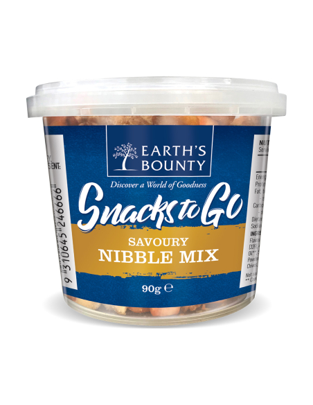 Earth's Bounty Snacks To Go Savoury Nibble Mix 90g x 12