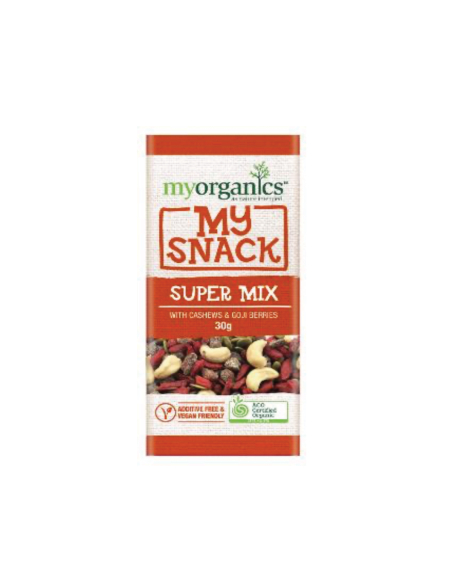 My Organics I miei snack super mix con anacardi e bacche di goja 30g x 20