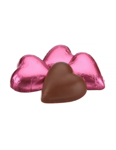 Chocolatier Wrapped Bulk Chocolate Pink Hearts 5kg x 1